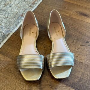 Kate Spade Metallic Gold Flats